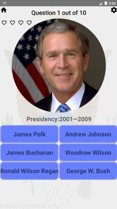 Quiz US Presidents - Screenshot 2