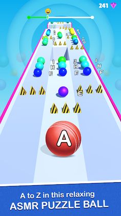 AZ Ball Run Rush 2048 - Screenshot 1