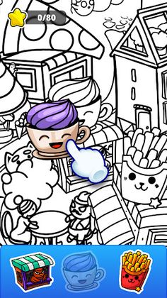 Sticker Puzzle - Coloring Game - Screenshot 1