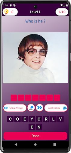 Celebrity Quiz - Then and Now - Screenshot 4