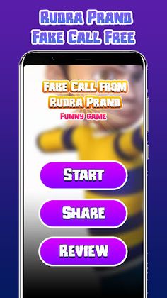 Rudra Prand Fun Fake Call Game - Screenshot 1
