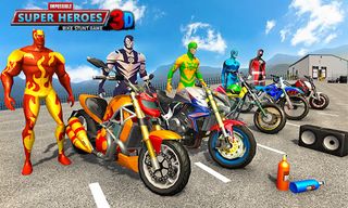 Superhero GT Bike Racing Stunt - Screenshot 1