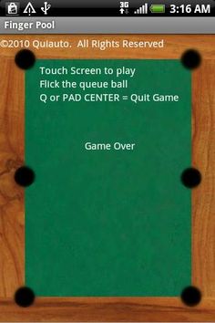 Finger Pool - Screenshot 1