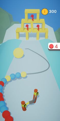 Slingshot Marble 3D - Screenshot 1