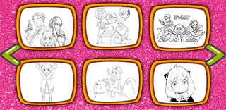 Spy x Family coloring book - Screenshot 2