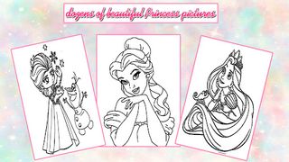Princess Coloring:Drawing Game - Screenshot 1
