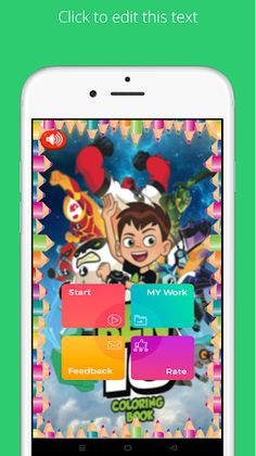 Ben Alien 10 coloring Herobook - Screenshot 1