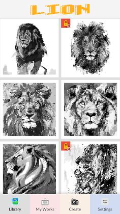 Lion Pixel Art - Screenshot 4