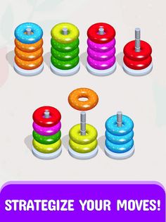 Hoop Stack - Color Sort Puzzle - Screenshot 1