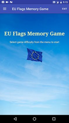 Simple EU Flags Memory Game - Screenshot 1