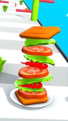 Sandwich Stack Run 3D - Screenshot 1
