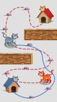 Rescue the Cat Draw Puzzle - Screenshot 2
