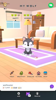 My Wolf - Own a pet wolf - Screenshot 2