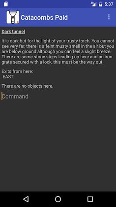 Catacombs Text Adventure Paid - Screenshot 2