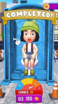 Rush Run to Pee Toilet Games - Screenshot 1