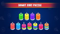 Donut Sort Puzzle: Color Sorti - Screenshot 2