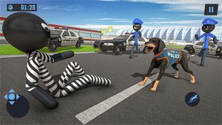 Stickman Police Dog Chase - Screenshot 1