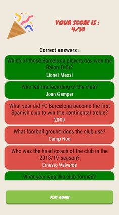 FC Barcelone Quiz - Screenshot 4