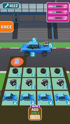 Merge Car Racing - Screenshot 2