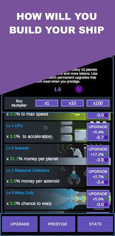 Idle Space Ship - Screenshot 2