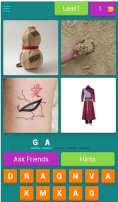4 Pics 1 Shinobi guess words - Screenshot 1