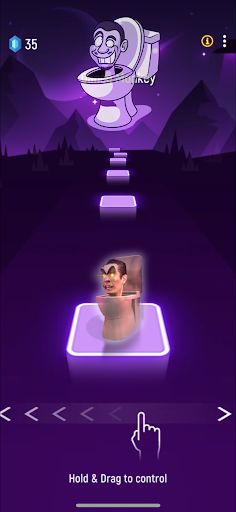 Skibidi Cameraman 3D Tiles Hop - Screenshot 3