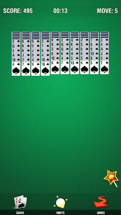 Spider Solitaire for Seniors - Screenshot 4