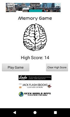 Memory Game - Screenshot 1