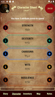 Forgotten: D&D style text RPG - Screenshot 3