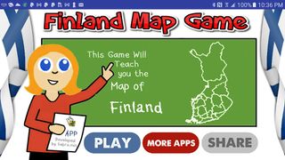 Finland Map Puzzle Game - Screenshot 1