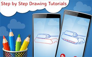 How to Draw Tanks Step by Step - Screenshot 1