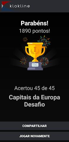 45 Capitais da Europa Desafio - Screenshot 4