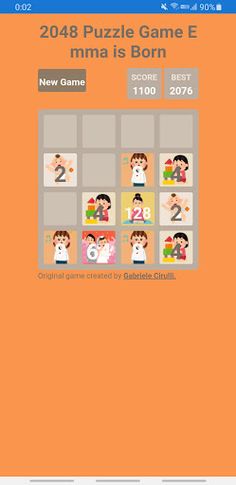 2048 Puzzle Game Emma is Born - Screenshot 3