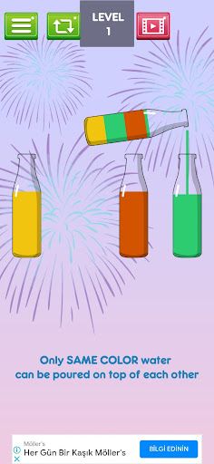 Water sort puzzle - Screenshot 1