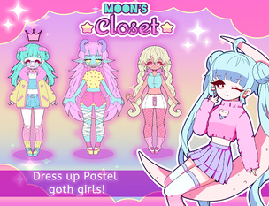 Moon's Closet dress up game - Screenshot 1