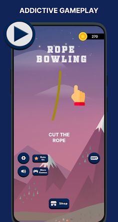 Bowling Rope Cut - Puzzle Game - Screenshot 2
