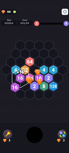 Hexa 2048 - Lucky Puzzle - Screenshot 3