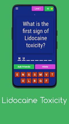 LIDOCAINE TOXICITY - Screenshot 1