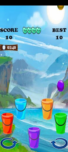 Bucket catch matching balls - Screenshot 3
