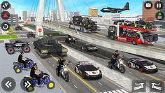 US Police ATV Transporter Game - Screenshot 2