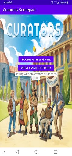 Curators Scorepad - Screenshot 1