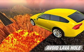 Wall Of Lava Volcano Cars 3D - Screenshot 2