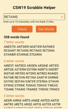Offline Scrabble Helper - Screenshot 1