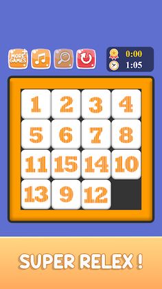15 Puzzle - Sliding Numbers - Screenshot 1
