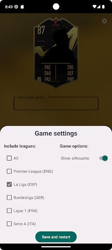 Football Player Card Guess - Screenshot 3