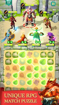 Match & Slash: Fantasy RPG Puz - Screenshot 1