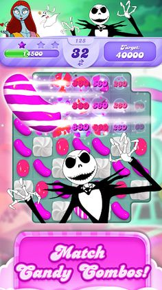 Jack Skellington Match 3 game - Screenshot 2