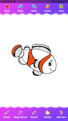 coloring clown fish - Screenshot 3