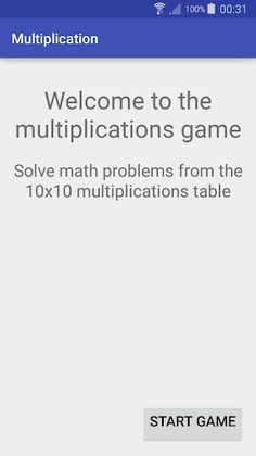 Multiplication game - Screenshot 1