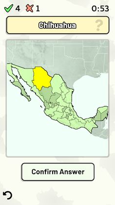 States of Mexico Quiz - Screenshot 1